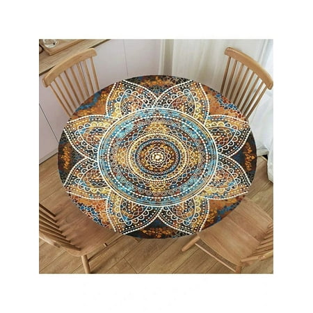 Mandala Elastic Fitted Edged Round Tablecloth Waterproof Table Cloth Washable Cover for Dining Table Decoration Accessories
Mandala Elastic Fitted Edged Round Tablecloth Waterproof Table Cloth Washable Cover for Dining Table Decoration Accessories