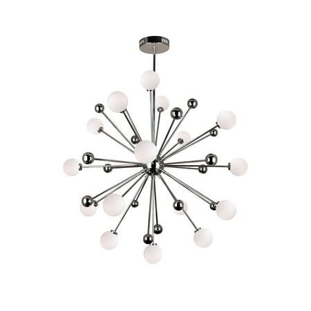 17 Light Chandelier with Polished Nickel Finish