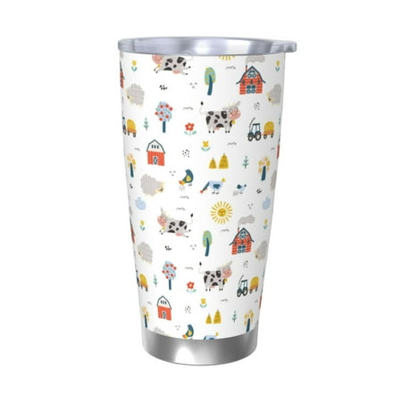 Easygdp Farm Animals 20oz Stainless Steel Vacuum Insulated Double Wall Travel Tumbler Durable Insulated Coffee Mug with Spillproof Lid-Without Straw
Easygdp Farm Animals 20oz Stainless Steel Vacuum Insulated Double Wall Travel Tumbler Durable Insulated Coffee Mug with Spillproof Lid-Without Straw