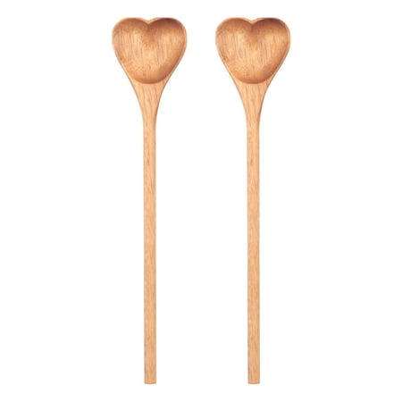Wooden Heart-Shaped Spoons-Wooden Tea/Coffee Spoons Set (2Pcs) - Small Wooden Spoons for Condiment Salt Sugar
Wooden Heart-Shaped Spoons-Wooden Tea/Coffee Spoons Set (2Pcs) - Small Wooden Spoons for Condiment Salt Sugar