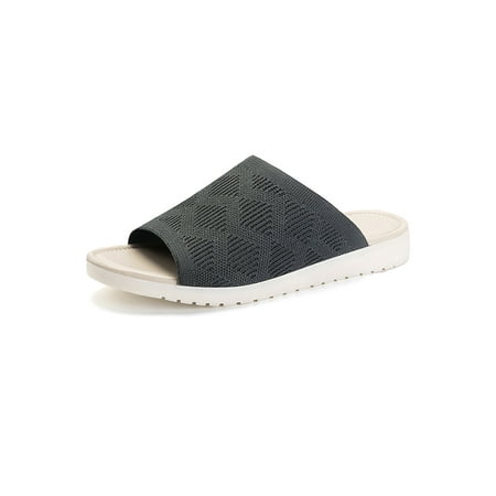Daeful Womens Flat Sandals Beach Slides Summer Casual Shoes Outdoor Comfort Stylish Knit Upper Slide Slippers Black 7.5
Daeful Womens Flat Sandals Beach Slides Summer Casual Shoes Outdoor Comfort Stylish Knit Upper Slide Slippers Black 7.5