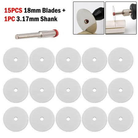 BAMILL 15pcs 18mm Mini Circular Saw Blades w Rod Kit Cutting Wheel Disc for Metal Wood
BAMILL 15pcs 18mm Mini Circular Saw Blades w Rod Kit Cutting Wheel Disc for Metal Wood