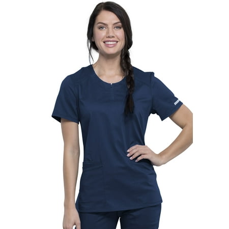 Cherokee Workwear Revolution Women s Scrubs Top Round Neck WW602 
Cherokee Workwear Revolution Women s Scrubs Top Round Neck WW602
