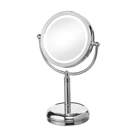 Dainolite LED Table LED Lighted Magnifier Mirror - Polished Chrome