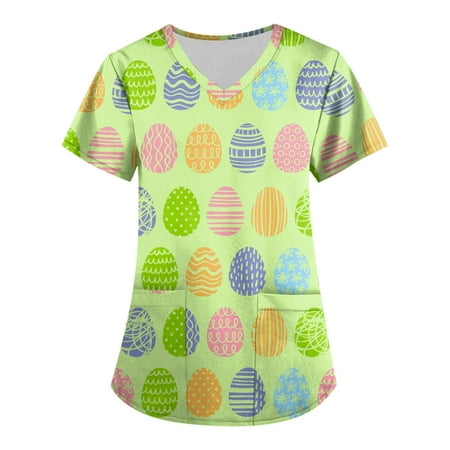 CHMORA Scrub Tops Women Print Print Nurse Uniforms for Women Short Sleeve V-Neck Shirts Tee Tops with Pockets
CHMORA Scrub Tops Women Print Print Nurse Uniforms for Women Short Sleeve V-Neck Shirts Tee Tops with Pockets