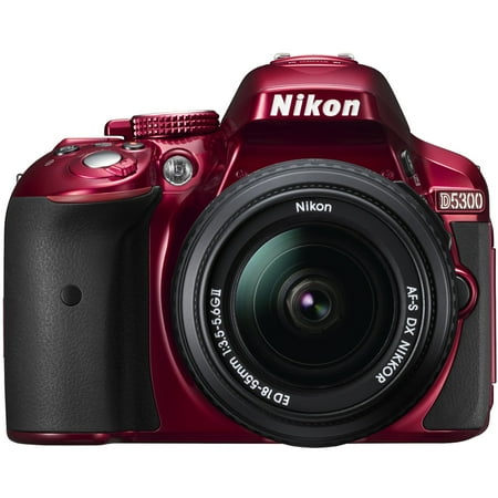 Nikon D5300 Digital SLR Camera & 18-55mm G DX II AF-S Zoom Lens (Red)