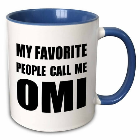 3dRose My Favorite People Call Me Omi - fun black text design for grandma - Two Tone Blue Mug 11-ounce
3dRose My Favorite People Call Me Omi - fun black text design for grandma - Two Tone Blue Mug 11-ounce