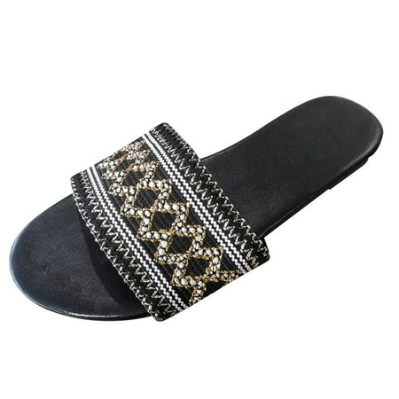 slipper for Women Womens Shoes Summer Fashion Large Size Outer Wear Flat Slippers One Word Open Toe Beach Shoes Slippers PU Dress Sandals for Women Black
slipper for Women Womens Shoes Summer Fashion Large Size Outer Wear Flat Slippers One Word Open Toe Beach Shoes Slippers PU Dress Sandals for Women Black