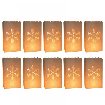 10 PCS White Luminary Bags with Snowflake Flame Resistant Candle Bags Tea Light Luminaries for Wedding Valentine s Day Halloween Thanksgiving Christmas Party
10 PCS White Luminary Bags with Snowflake Flame Resistant Candle Bags Tea Light Luminaries for Wedding Valentine s Day Halloween Thanksgiving Christmas Party