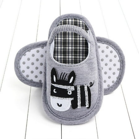 Wesracia Baby Shoes Baby Girls Boy Infant Rainbow Animals First Toddler Shoes Warm Slippers