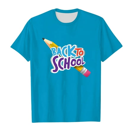 School Season Girls T Shirt Summer Kids Short Sleeve Tops Soft Comfortable Back To School Pattern Cute Casual Wear Girls Long Sleeve Softball 5t Girls Clothes Winter Blouse for Little Girls Underarm
School Season Girls T Shirt Summer Kids Short Sleeve Tops Soft Comfortable Back To School Pattern Cute Casual Wear Girls Long Sleeve Softball 5t Girls Clothes Winter Blouse for Little Girls Underarm