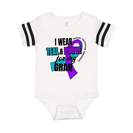 Inktastic Suicide Prevention I Wear Teal and Purple for My Gran Gift Baby Boy or Baby Girl Bodysuit
Inktastic Suicide Prevention I Wear Teal and Purple for My Gran Gift Baby Boy or Baby Girl Bodysuit