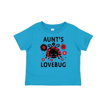Inktastic Valentine s Day Aunt s Lovebug Gift Baby Boy or Baby Girl T-Shirt