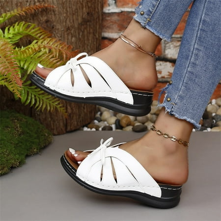 NOKIO Orthopedic Wedge Sandals Women Trendy Women S Fashion Slippers Women s Beach Slope Heel Slippers Hollow Casual Slippers Slope Bottom Shoes Retro Sandals
NOKIO Orthopedic Wedge Sandals Women Trendy Women S Fashion Slippers Women s Beach Slope Heel Slippers Hollow Casual Slippers Slope Bottom Shoes Retro Sandals
