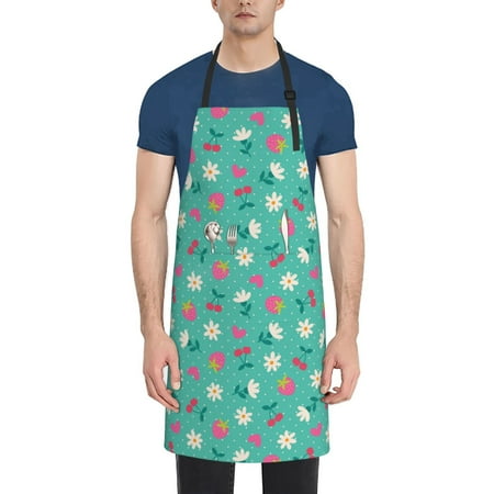 Lukts Adjustable Apron with 2 Pockets Chef Cooking Kitchen Restaurant Aprons for Women Men-Cherry Strawberry Floral
Lukts Adjustable Apron with 2 Pockets Chef Cooking Kitchen Restaurant Aprons for Women Men-Cherry Strawberry Floral