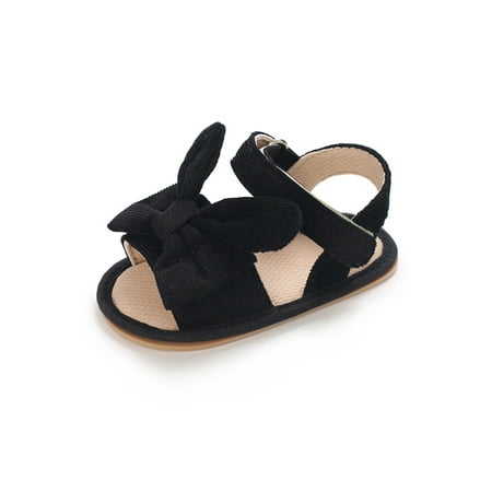Crocowalk Baby Girls Crib Shoes Open Toe Sandals First Walkers Princess Shoe Infant Flat Sandal Dress Lightweight Bowknot Black 12-18 months
Crocowalk Baby Girls Crib Shoes Open Toe Sandals First Walkers Princess Shoe Infant Flat Sandal Dress Lightweight Bowknot Black 12-18 months