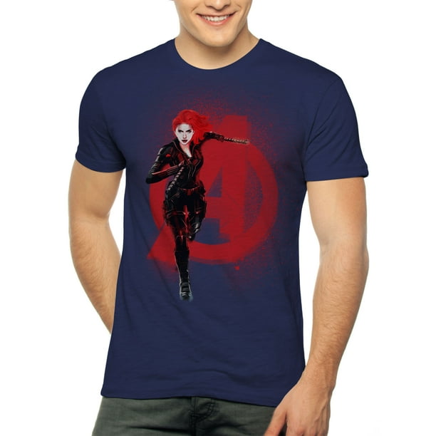 Black Widow Avengers Marvel Men's and Big Men's Graphic T-shirt