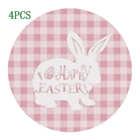 4pcs Easter Coasters Non-Slip Coaster Easter Printed Placemat Drink Cup Mat for Dining Room Coffee Bar Decor
4pcs Easter Coasters Non-Slip Coaster Easter Printed Placemat Drink Cup Mat for Dining Room Coffee Bar Decor