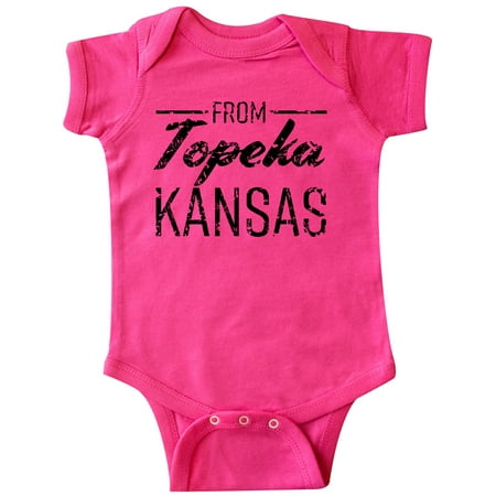 Inktastic From Topeka Kansas in Black Distressed Text Gift Baby Boy or Baby Girl Bodysuit
Inktastic From Topeka Kansas in Black Distressed Text Gift Baby Boy or Baby Girl Bodysuit