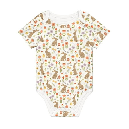 Matuu Happy Easter for Baby Short-Sleeve Bodysuit Soft Cotton Comfortable and Breathable Perfect for Newborns and Infants
Matuu Happy Easter for Baby Short-Sleeve Bodysuit Soft Cotton Comfortable and Breathable Perfect for Newborns and Infants