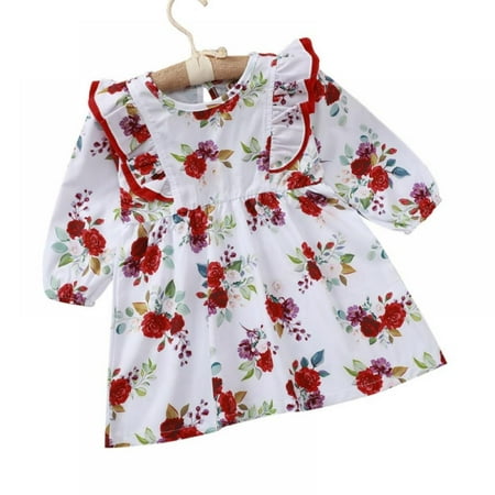 Eleanos Baby Girl White Rose Flower Printing Baby Dress Infant Petal Floating Flower Girl Dress
Eleanos Baby Girl White Rose Flower Printing Baby Dress Infant Petal Floating Flower Girl Dress