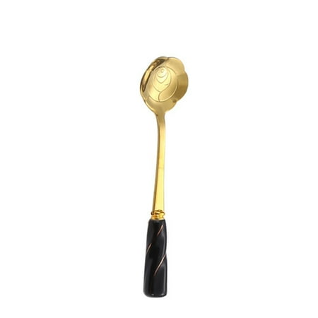 RUNWIN Flower Spoon Sugar Spoon for Coffee Stirring Cake Tea Dessert Ice Cream Stainless Steel Ceramic Handle F51
RUNWIN Flower Spoon Sugar Spoon for Coffee Stirring Cake Tea Dessert Ice Cream Stainless Steel Ceramic Handle F51