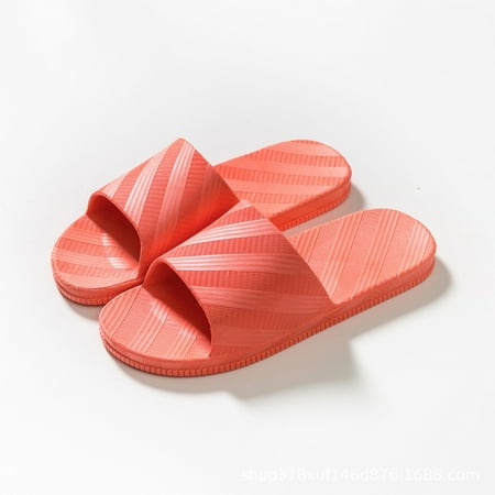 

Voncos Summer Slides- Women s Flat Shoes Ladies Beach Sandals Summer Non-Slip Causal Slippers Clearance Shoes Orange 6.5-7
