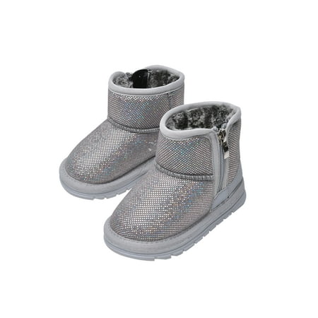 Rotosw Kids Warm Shoes Non-Slip Plush Lined Winter Boots Party Casual Glitter Snow Boot Bright Gray 8C
Rotosw Kids Warm Shoes Non-Slip Plush Lined Winter Boots Party Casual Glitter Snow Boot Bright Gray 8C
