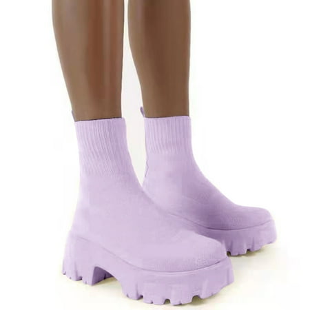 ZMHEGW Women Boots Ladies Solid Color Breathable Knit Chunky Heel Platm Short Boots Shoes
ZMHEGW Women Boots Ladies Solid Color Breathable Knit Chunky Heel Platm Short Boots Shoes
