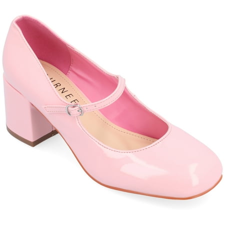 Journee Collection Womens Okenna Tru Comfort Foam Low Heel Square Toe Pumps