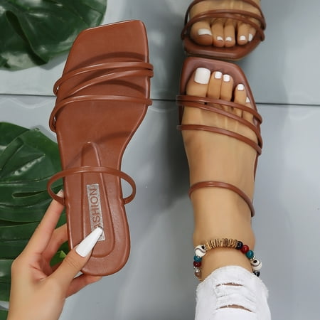 〖Yilirongyumm〗 Brown 38 Slippers For Women Flat Strap Open Toe Slippers Square Headband Beach Sandals Fairy Fashion Slippers Summer Casual Fashion Beach Slippers
〖Yilirongyumm〗 Brown 38 Slippers For Women Flat Strap Open Toe Slippers Square Headband Beach Sandals Fairy Fashion Slippers Summer Casual Fashion Beach Slippers
