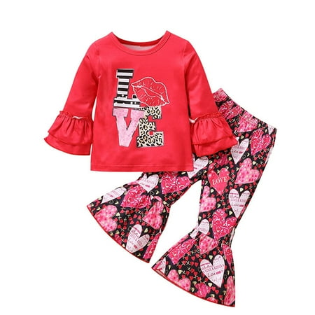 Fsqjgq Sporty Clothes for Teen Girls Kids Toddler Baby Girls Autumn Winter Heart Print Cotton Valentine s Day Long Sleeve Shirt Tops Flared Pants Set Clothes Floral Baby Stuff Cotton A 70
Fsqjgq Sporty Clothes for Teen Girls Kids Toddler Baby Girls Autumn Winter Heart Print Cotton Valentine s Day Long Sleeve Shirt Tops Flared Pants Set Clothes Floral Baby Stuff Cotton A 70