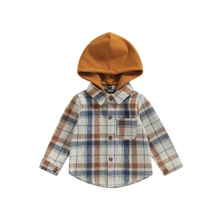 Toddler Kids Boy Girl Flannel Plaid Button Down Hooded Shirt Jacket Long Sleeve Hoodie Shacket Coat Fall Spring Clothes
Toddler Kids Boy Girl Flannel Plaid Button Down Hooded Shirt Jacket Long Sleeve Hoodie Shacket Coat Fall Spring Clothes