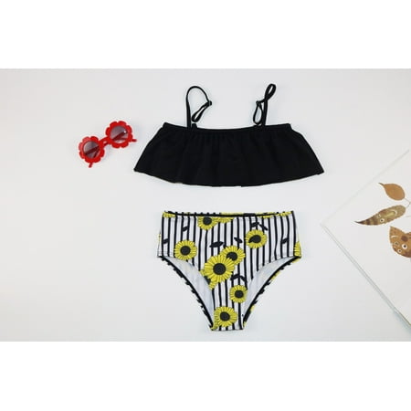 CHGBMOK Summer Toddler Swimsuit Girls Kids Swimsuit Sunflower Print Beach Sling Bikini Floral Split Suit
CHGBMOK Summer Toddler Swimsuit Girls Kids Swimsuit Sunflower Print Beach Sling Bikini Floral Split Suit