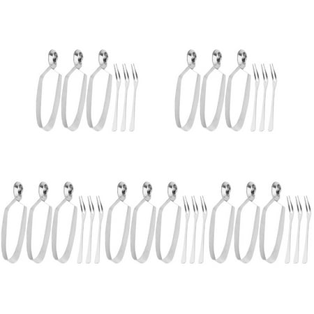 BESTONZON 15 Sets Stainless Steel Food Shellfish Tongs Eating Snail Clip Fork Set Home Tableware
BESTONZON 15 Sets Stainless Steel Food Shellfish Tongs Eating Snail Clip Fork Set Home Tableware