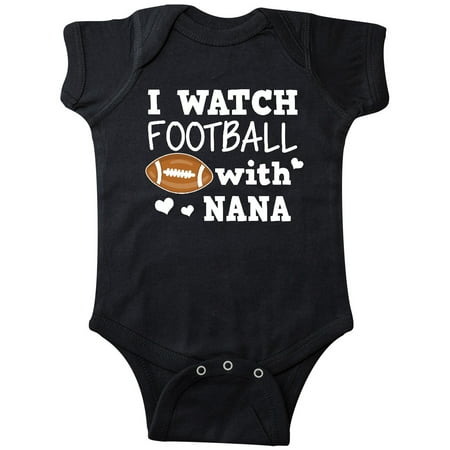 Inktastic I Watch Football with My Nana Gift Baby Boy Bodysuit