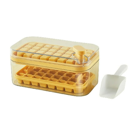 Ice Cube Maker Mold Tray Set Durable Easy to Clean Ice Cube Mold for Freezer Homemade Delicacies Yellow Double Layer
Ice Cube Maker Mold Tray Set Durable Easy to Clean Ice Cube Mold for Freezer Homemade Delicacies Yellow Double Layer