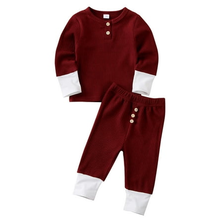 IZhansean 2Pcs Newborn Kids Baby Boy Girl Infant Clothes T-shirt Pants Outfits Sets Tracksuit Wine Red 0-6 Months
IZhansean 2Pcs Newborn Kids Baby Boy Girl Infant Clothes T-shirt Pants Outfits Sets Tracksuit Wine Red 0-6 Months