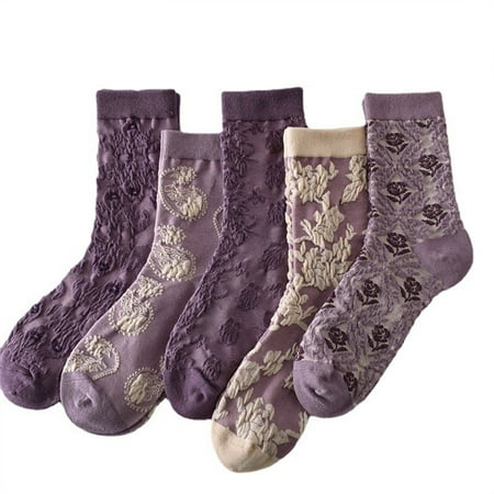10 Pairs Women s Thickened Warm Socks Skin-friendly Super Soft Purple Cotton Socks for Fall Winter Home Office
10 Pairs Women s Thickened Warm Socks Skin-friendly Super Soft Purple Cotton Socks for Fall Winter Home Office
