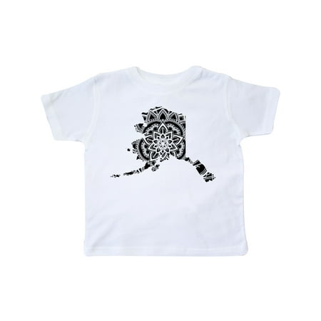 Inktastic Alaska Silhouette Mandala Gift Toddler Boy or Toddler Girl T-Shirt