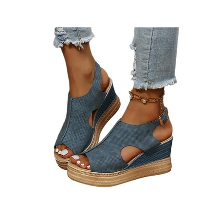 Kesitin Ladies Retro Breathable Slingback Shoes Women Beach Wedge Sandals Comfort Thick Sole
Kesitin Ladies Retro Breathable Slingback Shoes Women Beach Wedge Sandals Comfort Thick Sole