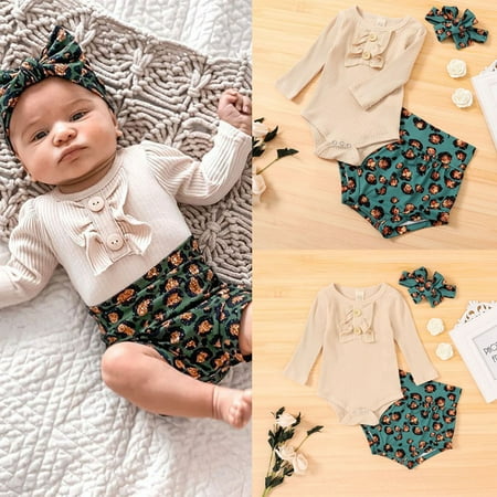 Tejiojio Girls and Toddlers Soft Cotton Clearance Newborn Infant Baby Girls Ribbed Romper Leopard Print Shorts Outfits Set
Tejiojio Girls and Toddlers Soft Cotton Clearance Newborn Infant Baby Girls Ribbed Romper Leopard Print Shorts Outfits Set