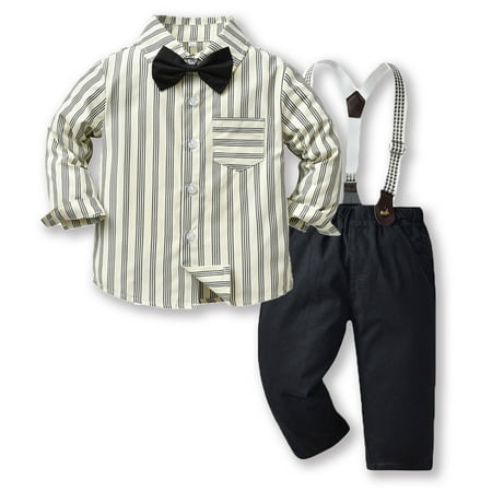 THE WILD Casual Pretty Toddler Baby Boys Gentleman Bow Tie Solid T-Shirt Tops+Suspender Pants Outfits
THE WILD Casual Pretty Toddler Baby Boys Gentleman Bow Tie Solid T-Shirt Tops+Suspender Pants Outfits