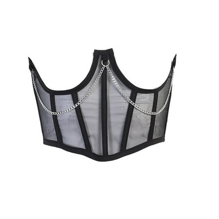 WANYNG sports bras for women Mesh Stitching Chain Link Chest Support Slim Fit Belted Waist Seal Polyester Black S
WANYNG sports bras for women Mesh Stitching Chain Link Chest Support Slim Fit Belted Waist Seal Polyester Black S