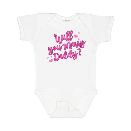 Inktastic Will You Marry Daddy Gift Baby Boy or Baby Girl Bodysuit