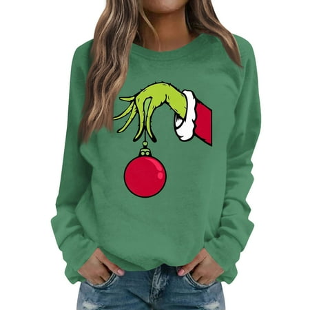 Grinch Print Costumes Women S Casual Fashion Graphic Printed Vintage Casual Print Long Sleeve O-Neck Pullover Top Blouse 2024 New Fall Green Grinch Christmas Costumes
Grinch Print Costumes Women S Casual Fashion Graphic Printed Vintage Casual Print Long Sleeve O-Neck Pullover Top Blouse 2024 New Fall Green Grinch Christmas Costumes