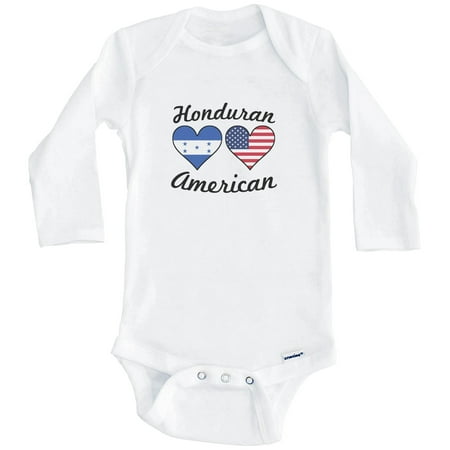 Honduran American Flag Hearts Honduras One Piece Baby Bodysuit (Long Sleeve) 3-6 Months White
Honduran American Flag Hearts Honduras One Piece Baby Bodysuit (Long Sleeve) 3-6 Months White