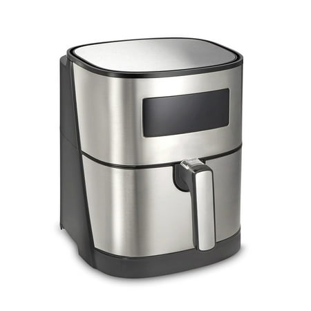 5 Liter Air Fryer with Nonstick Basket and Stylish Stainless Steel