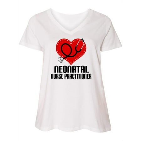 Inktastic Neonatal Nurse Practitioner Women s Plus Size V-Neck