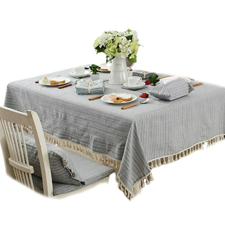 Japan Style Linen Cotton Tassel Table Cloth Rectangular Edge Tablecloth Letter Printed Dustproof Table CoversGrey Stripes
Japan Style Linen Cotton Tassel Table Cloth Rectangular Edge Tablecloth Letter Printed Dustproof Table CoversGrey Stripes